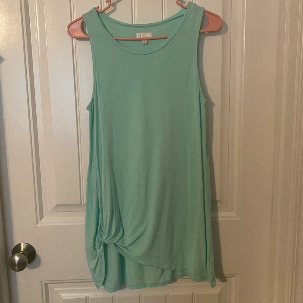 Blue/Green Tied up Tank Top